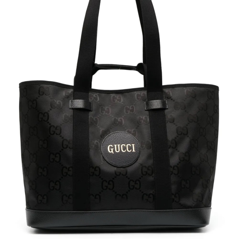 $3,500 New, Authentic GUCCI Large Supreme Tote Bag Purse in Black GG Canvas